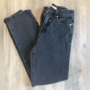 Madewell Black 90s Straight Jeans